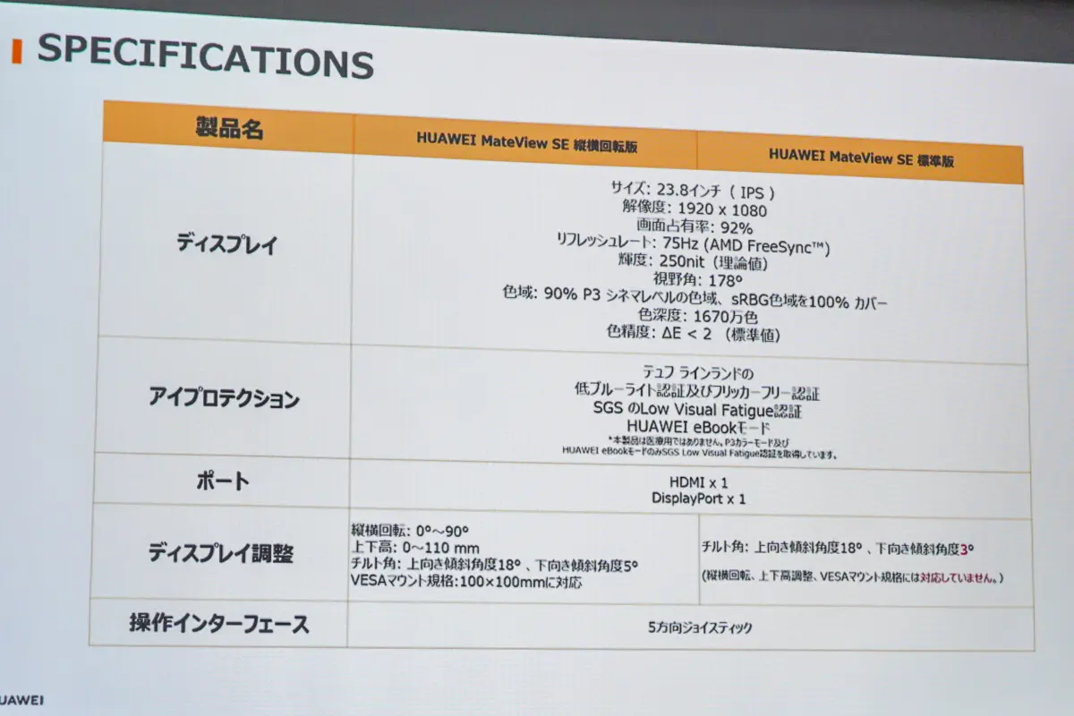 HUAWEI、縦横回転可能な23.8型「MateView SE」発売 – Dream Seed.